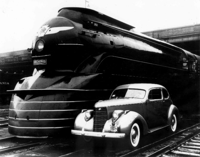 Google Doodle celebrates the 'father of industrial design' - Raymond Loewy and the K4S Locomotive