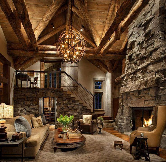 "living room with fireplace"