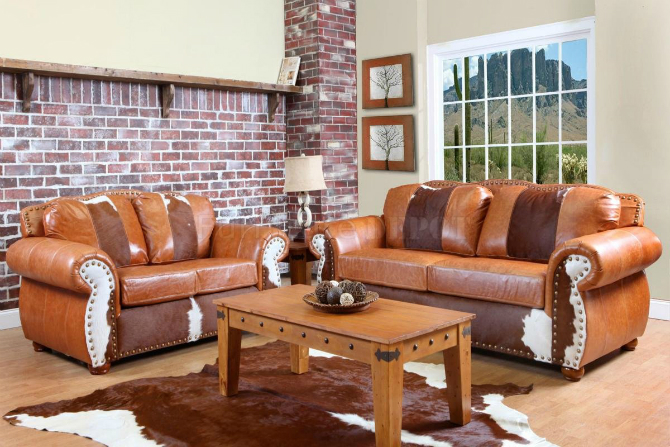 Decorate With Leather Furniture in a Vintage Industrial Style