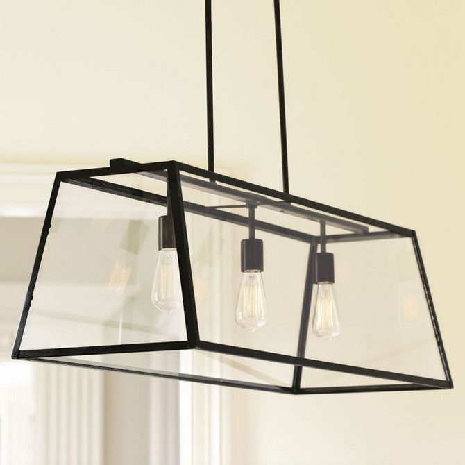 How to use a rectangular chandelier