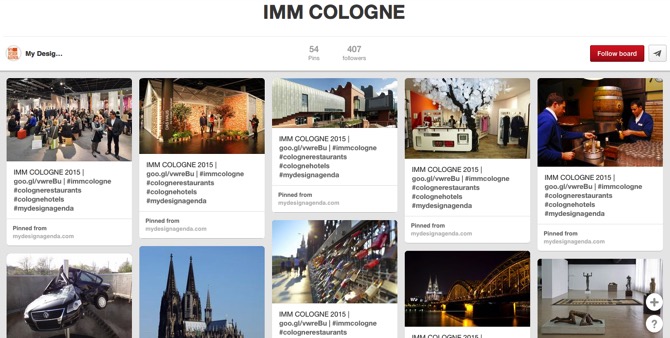 IMM COLOGNE, by My Design Agenda