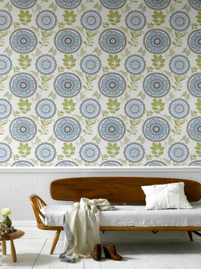 Bedroom Inspirations: vintage wallpaper