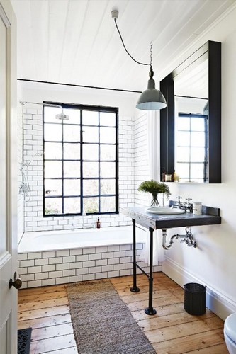 10 Industrial Style Small Bathroom Designs