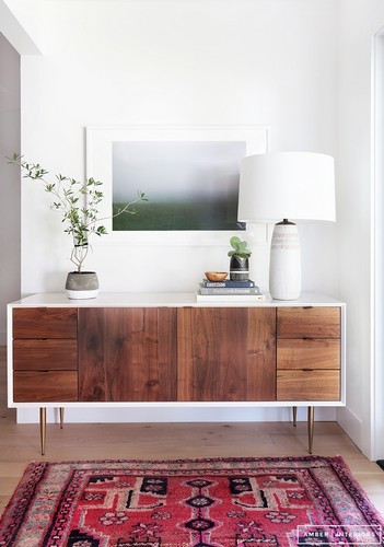 6 Mid century modern living rooms 15 wood and brass modern sideboards