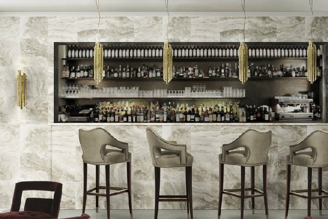 Industrial style home bar 10 bar stools to die for
