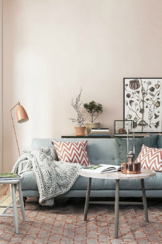 Vintage Decors using 2016 Pantone colors rose quartz 1