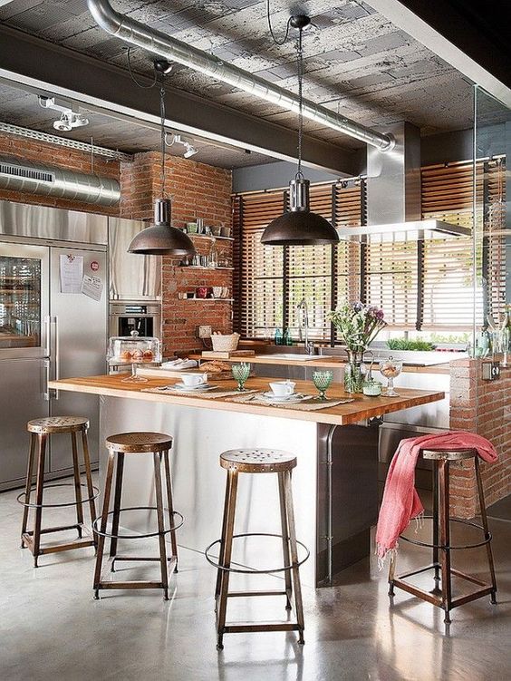 Industrial style lighting for your kitchen ideas (10)