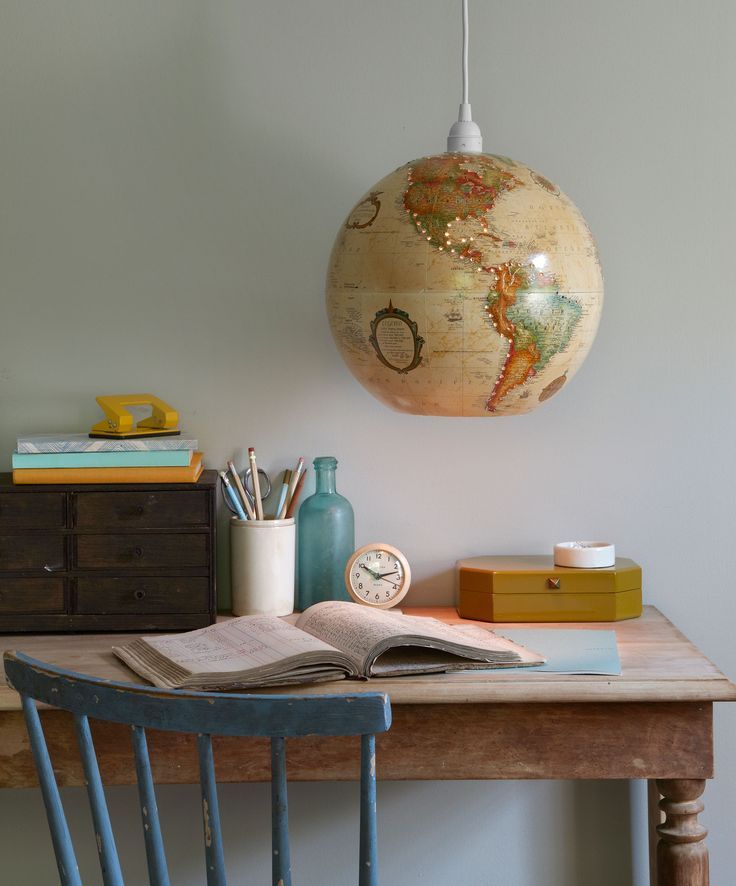 How to Display Vintage Globes Around Your House 5