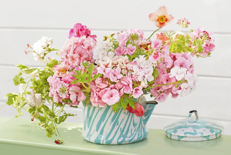How to Use Vintage Pieces for Flowers Displays 3