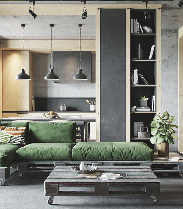 Get This Industrial Design Look For Your Living Room