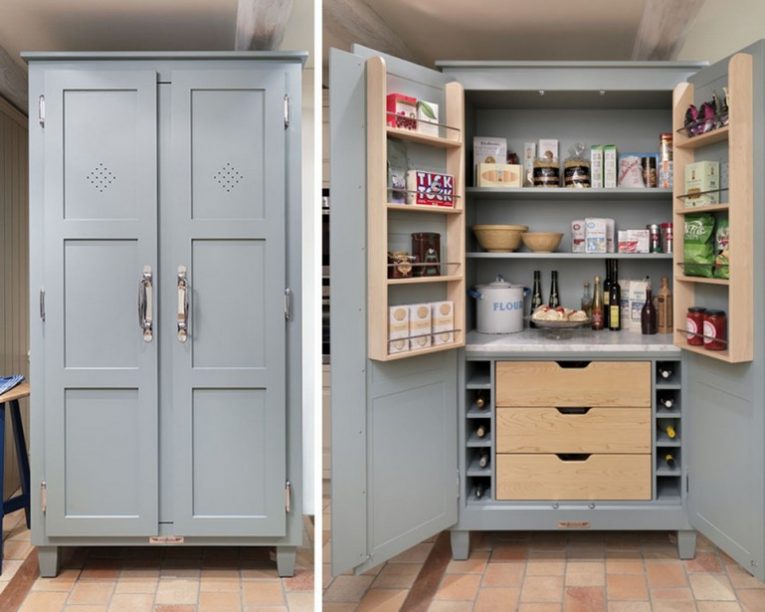 Achieve The Perfect Industrial Food Pantry, Kitchen Pantry Cabinet Freestanding Ikea